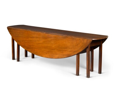 View full screen - View 1 of Lot 140. An Irish George III mahogany 'wake' table.