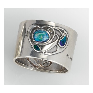 View full screen - View 1 of Lot 130. ARCHIBALD KNOX | NAPKIN RING.