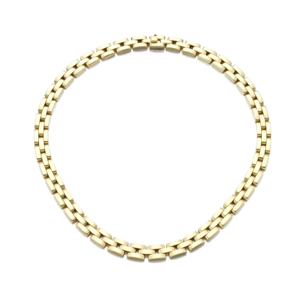 View full screen - View 1 of Lot 97. GOLD NECKLACE, 'MAILLON PANTHÈRE' | CARTIER.