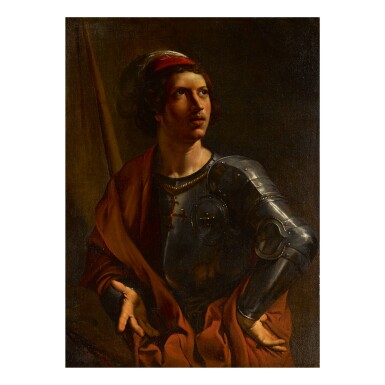 ANGELO CAROSELLI PORTRAIT OF A YOUNG MAN IN ARMOR, AS SAINT