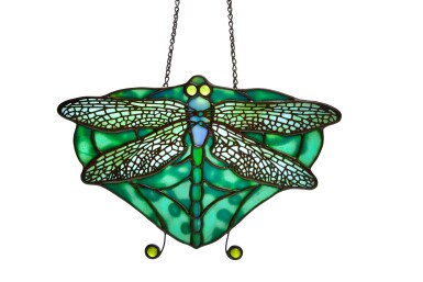 View full screen - View 1 of Lot 172. "Dragonfly" Lamp Screen.