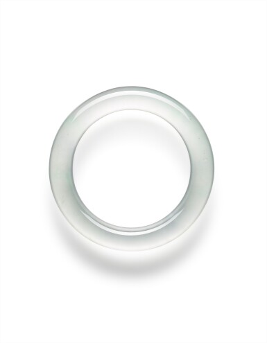View full screen - View 1 of Lot 1623. GLASSY JADEITE BANGLE | 天然玻璃種翡翠手鐲.