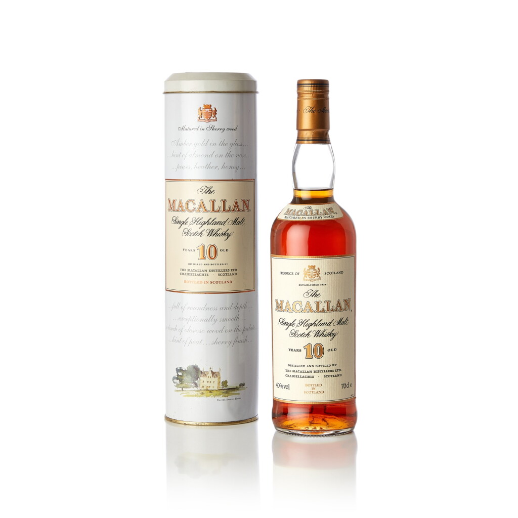 View full screen - View 1 of Lot 5100. The Macallan 10 Year Old 40.0 abv NV (1 BT70).