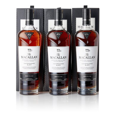View full screen - View 1 of Lot 1524. The Macallan Easter Elchies Black 2018 - 2020 Editions Mixed Lot (3 BT70).