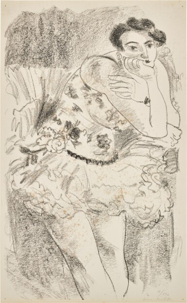 View full screen - View 1 of Lot 30. Danseuse debout, accoudée (Duthuit 482).