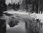 Half Dome, Reflections, Merced River, Winter, Yosemite National Park, California