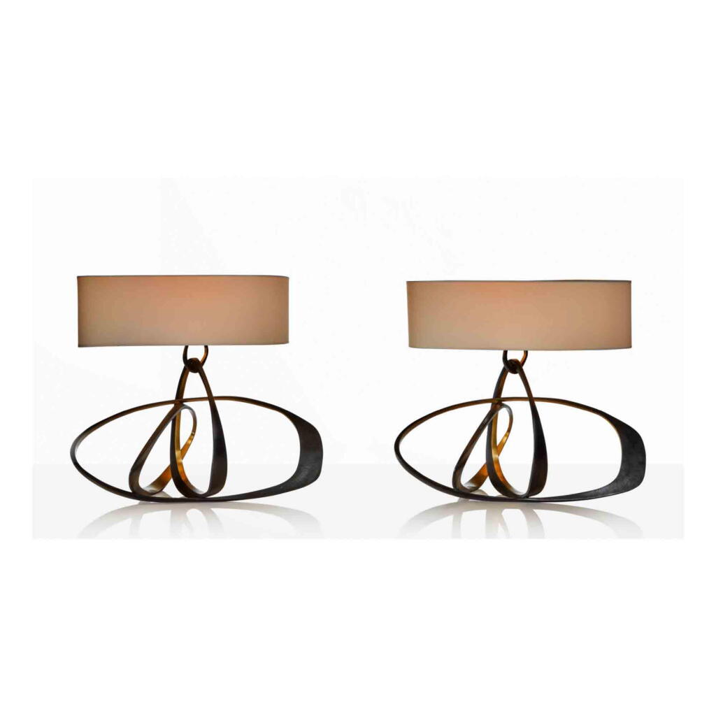 View full screen - View 1 of Lot 171. Pair of "Volubile" Lamps, Model No. 320.