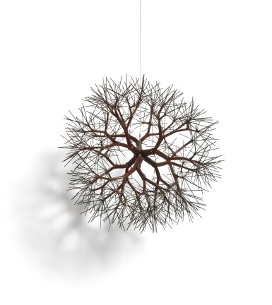View full screen - View 1 of Lot 301. Untitled (S.653, Hanging Tied-Wire, Double-Sided, Center-Tied, Six-Branched Form Based on Nature).