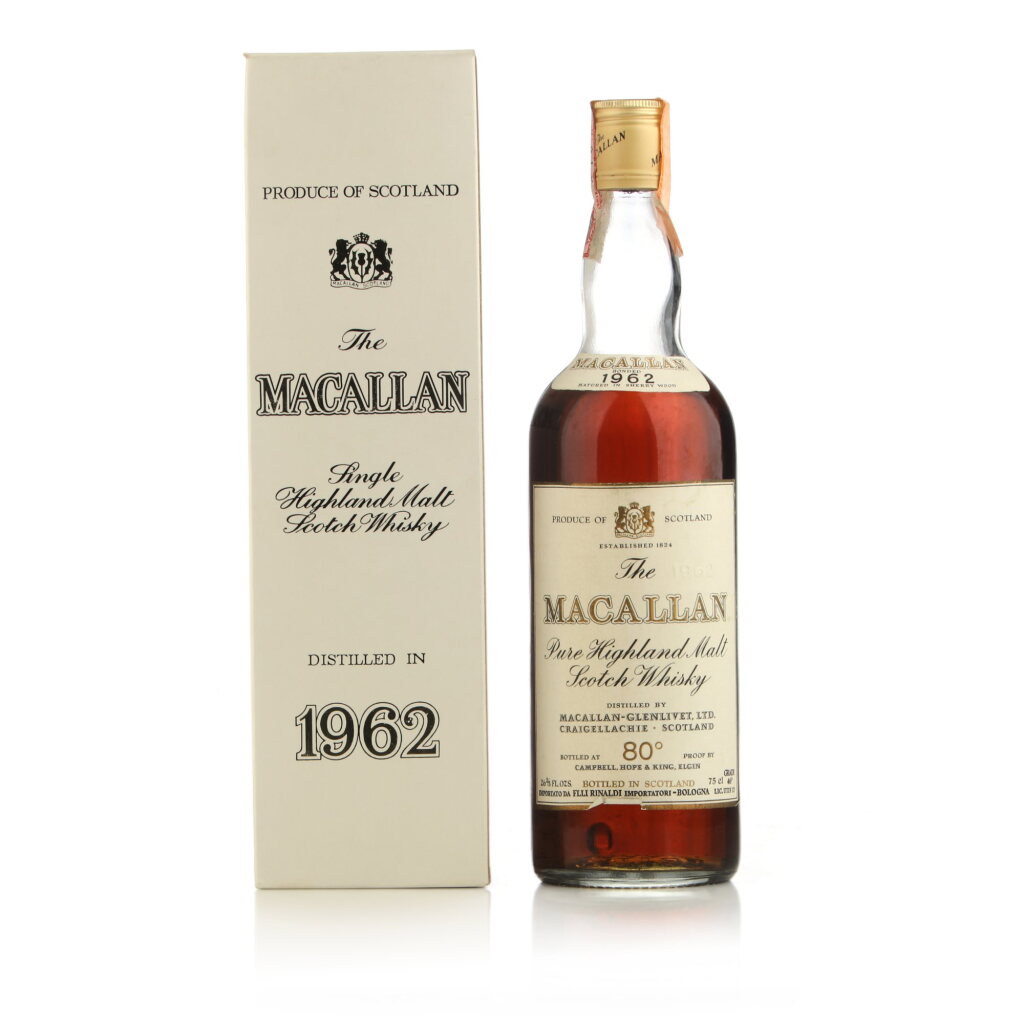 View full screen - View 1 of Lot 10. The Macallan 80 Proof 1962 (1 BT 26 2/3 Fl. Oz).