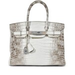 White Matte Crocodile Niloticus Himalaya Birkin 30 18K White Gold and Diamond Hardware, 2014