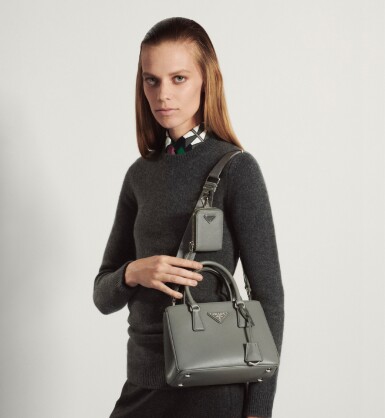 View full screen - View 1 of Lot 6. PRADA | SAFFIANO LEATHER HANDBAG WORN BY LEXI BOLING. ITEM NOT FEATURED IN THE SHOW.
