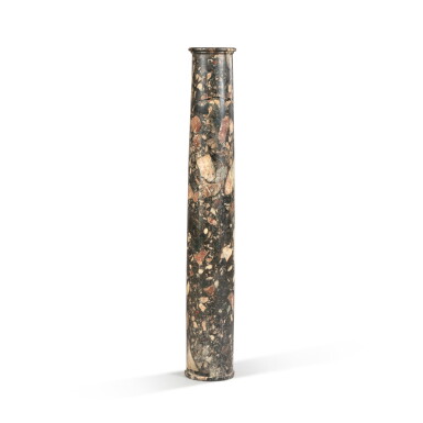 View full screen - View 1 of Lot 71. An Italian Africano marble column, probably 17th century | Colonne en marbre africano, Italie, XVIIeme siècle.