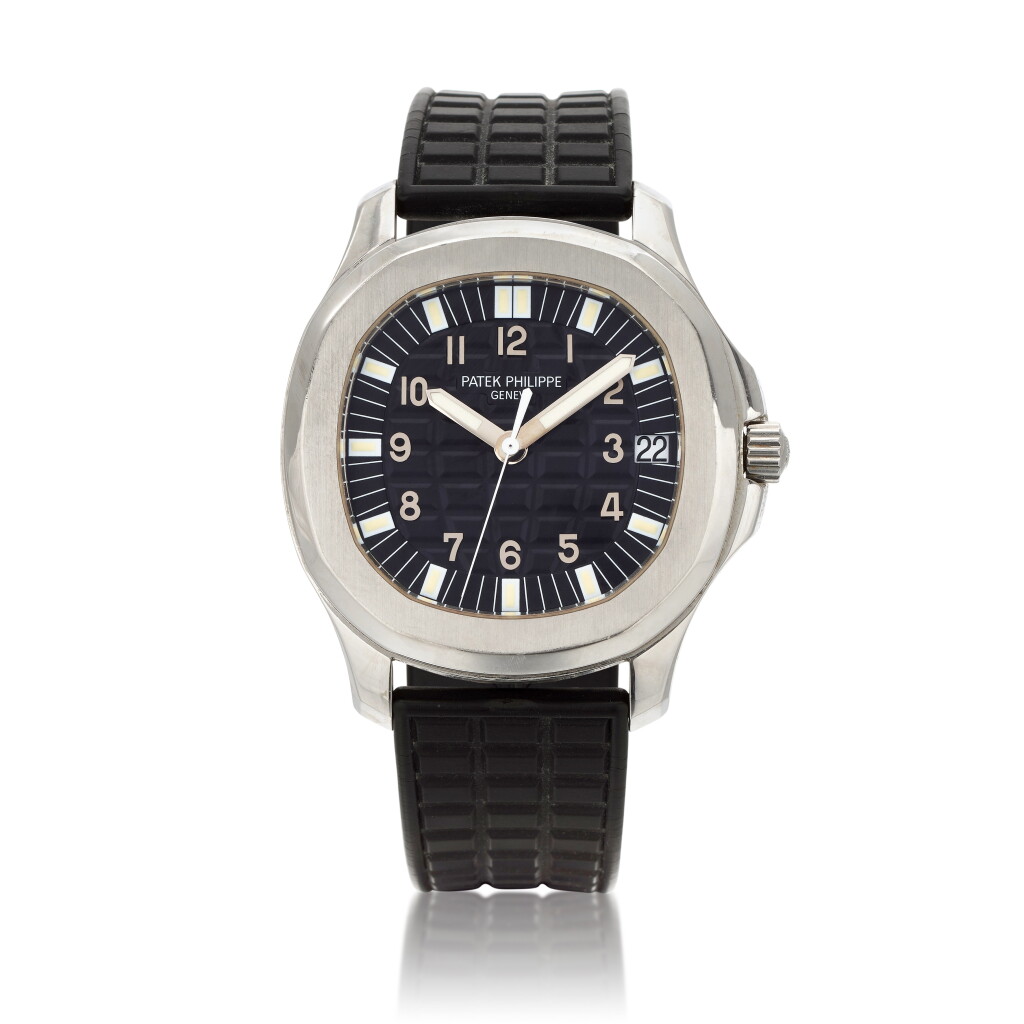 View full screen - View 1 of Lot 482. Aquanaut, Ref. 5065/1A-010 Stainless steel wristwatch with date and rubber strap Circa 2004.