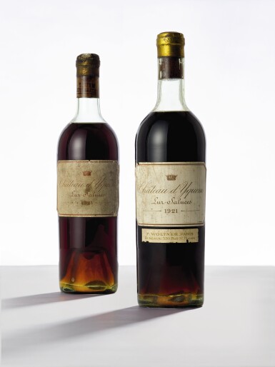 View full screen - View 1 of Lot 5046. Château d'Yquem 1921 (3 BT).