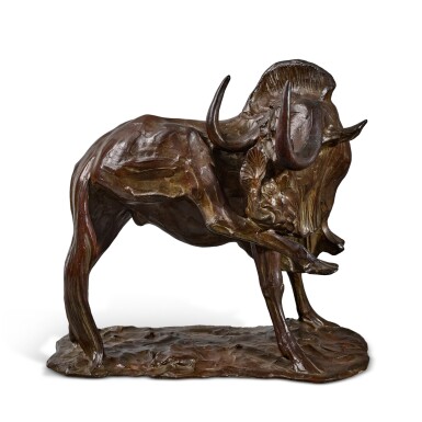 View full screen - View 1 of Lot 362. Gnou se léchant la patte.