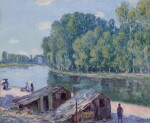 Cabanes au bord du canal du Loing, Effet de soleil