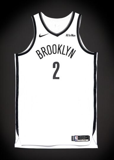 View full screen - View 1 of Lot 26. Danny Wolf ‘Rookie Debut’ Brooklyn Nets 2025-2026 Game Worn Association Edition Jersey.