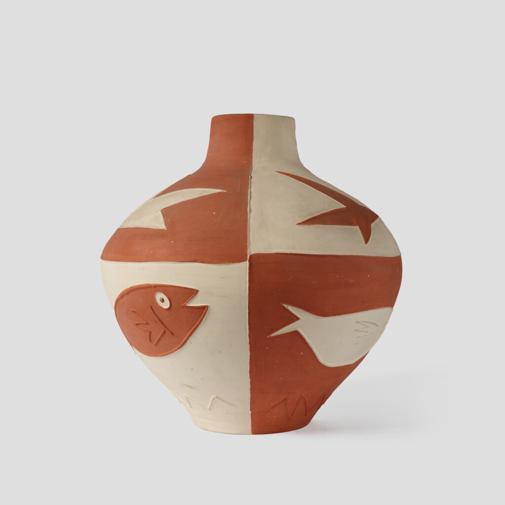 View full screen - View 1 of Lot 397. Oiseaux et poissons.