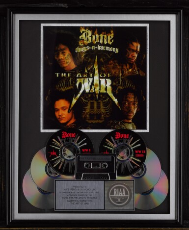 View full screen - View 1 of Lot 96. "The Art of War" quadruple-platinum record plaque.