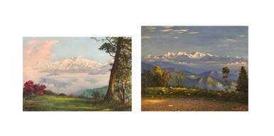 View full screen - View 1 of Lot 72. Untitled (Two Mountain Scenes).