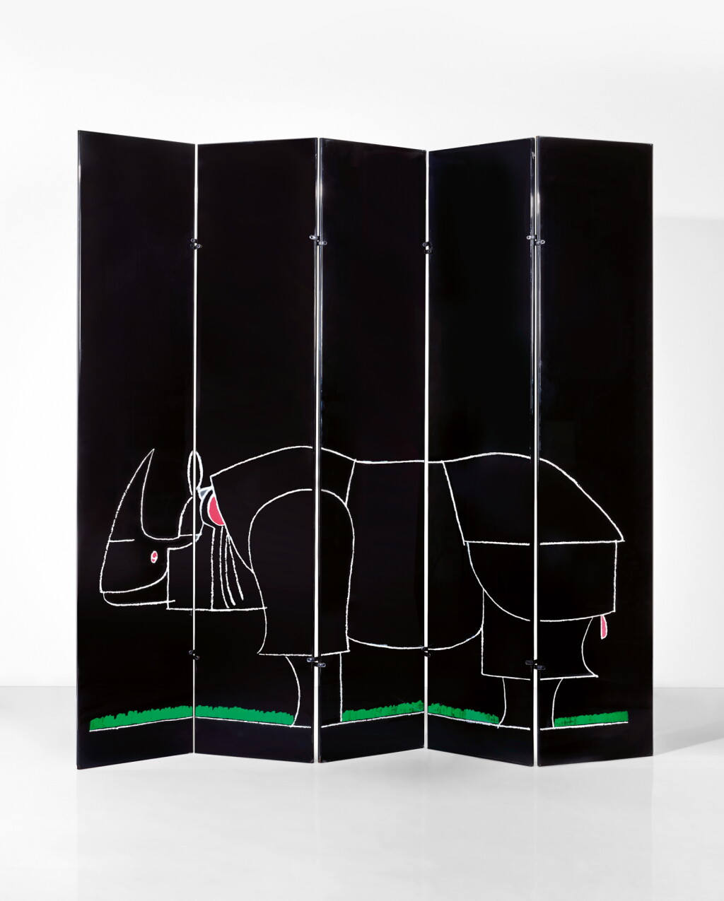 View full screen - View 1 of Lot 133. KAZUHIDE TAKAHAMA & FRANÇOIS-XAVIER LALANNE | "RHINOCÉROS" SCREEN.