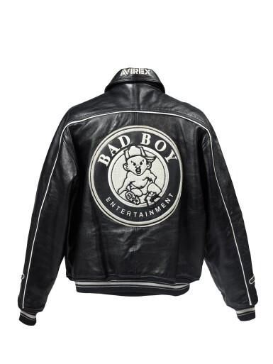 View full screen - View 1 of Lot 114. Leather Avirex Bad Boy varsity jacket.