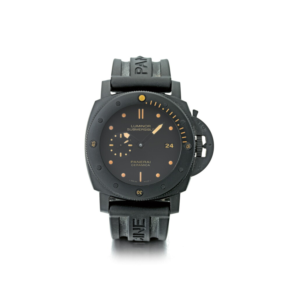 View full screen - View 1 of Lot 854. PANERAI | REF PAM00508, A PVD COATED TITANIUM AUTOMATIC WRISTWATCH WITH DATE, CIRCA 2014 | 沛納海 | PAM00508型號PVD塗層鈦金屬自動上鏈腕錶備日期顯示,年份約2014.