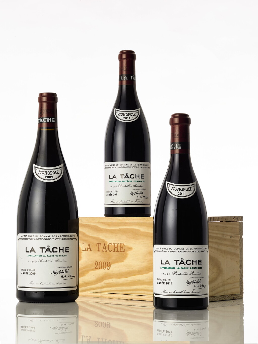 View full screen - View 1 of Lot 6098. La Tâche 2011 Domaine de la Romanée-Conti (3 BT).