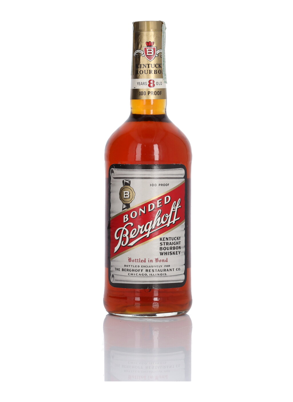 View full screen - View 1 of Lot 160. Berghoff Bonded 8 Year Old 100 NV (1 Litre).