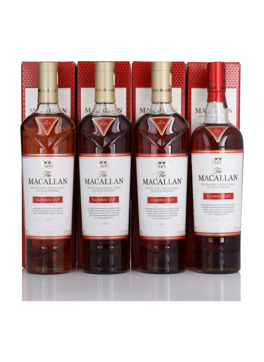 View full screen - View 1 of Lot 84. The Macallan Classic Cut Set NV (4 BT 75cl).