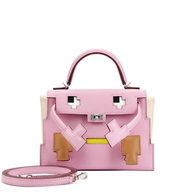 View full screen - View 1 of Lot 5473. Limited Edition Mauve Sylvestre, Nata, Lime and Chai Epsom Quelle Idole Kelly Doll Picto Palladium Hardware, 2022.