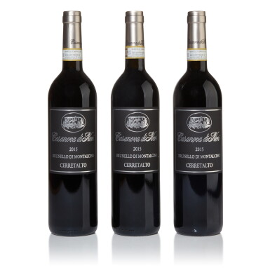View full screen - View 1 of Lot 370. Brunello di Montalcino, Cerretalto 2015 Casanova Di Neri (3 BT).