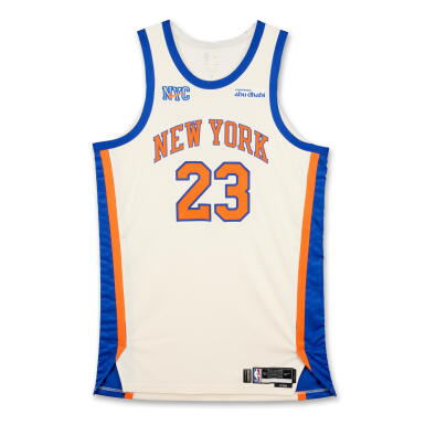 View full screen - View 1 of Lot 8. Mitchell Robinson New York Knicks 2025-2026 Game Worn City Edition Jersey.