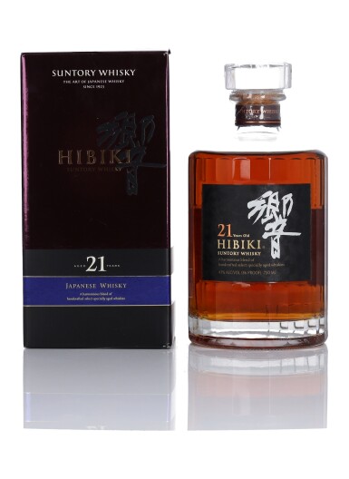 View full screen - View 1 of Lot 256. Hibiki 21 Year Old 43.0 abv NV (1 BT 75cl).