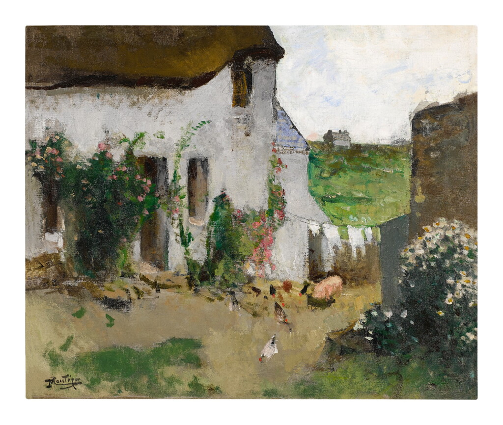 View full screen - View 1 of Lot 86. PIERRE EUGÈNE MONTÉZIN | COUR DE FERME.