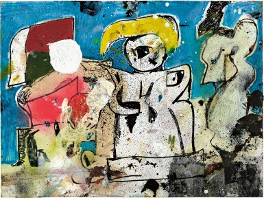 View full screen - View 1 of Lot 579. Eddie Martinez 艾迪‧瑪汀尼茲 | American Native Study 美國土著研究.