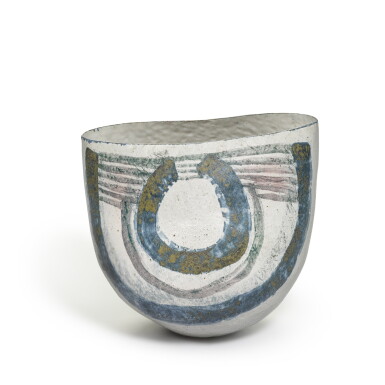 View full screen - View 1 of Lot 878. Wide Rounded Vessel.