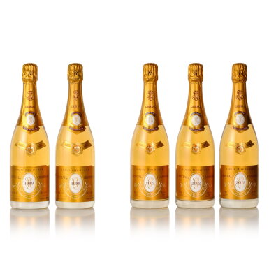 View full screen - View 1 of Lot 436. Louis Roederer, Cristal Brut 1999 and 2002 (5 BT).