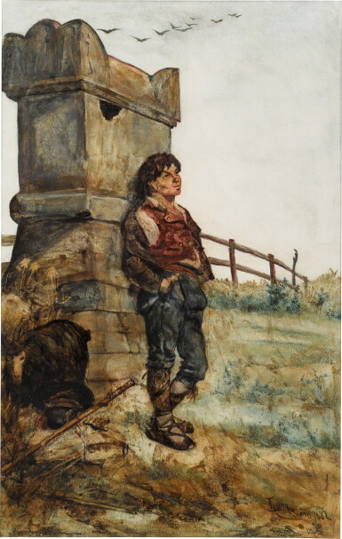 View full screen - View 1 of Lot 228. Juan Luna 胡安・魯納 | The Shepherd 牧羊人.