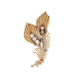 Broche or et diamants | Gold and diamond brooch