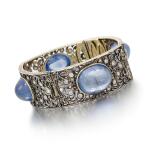 Sapphire and diamond bracelet (Bracciale in zaffiri cabochon e diamanti)