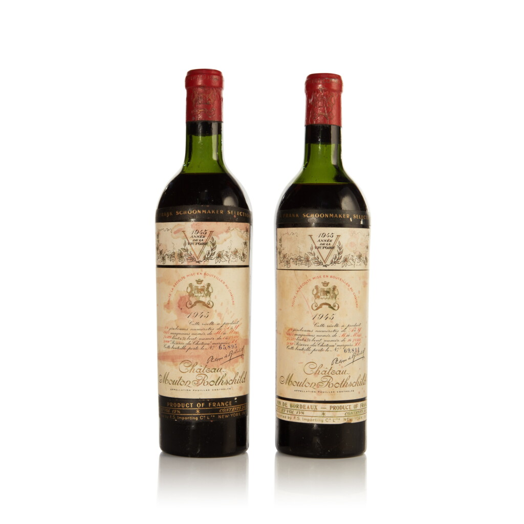 View full screen - View 1 of Lot 386. Château Mouton Rothschild 1945 (1 BT).