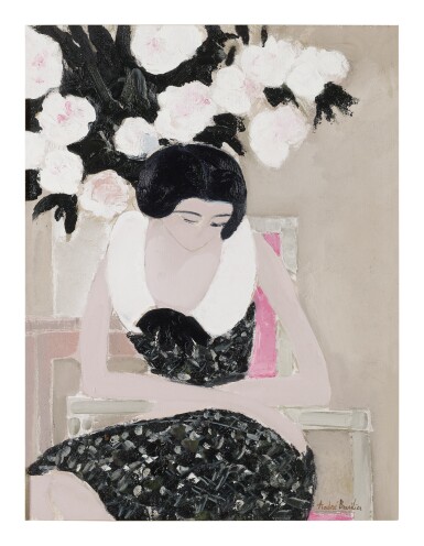 View full screen - View 1 of Lot 28. ANDRÉ BRASILIER | FLEURS ET FEMME.