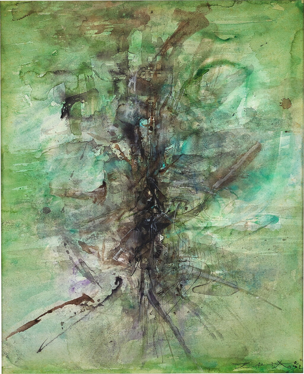 View full screen - View 1 of Lot 917. Zao Wou-Ki 趙無極 | Sans titre 無題.