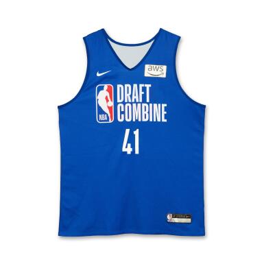 View full screen - View 1 of Lot 45. Ja’Kobi Gillespie 2026 NBA Draft Combine Issued Jersey | Probable Wear.