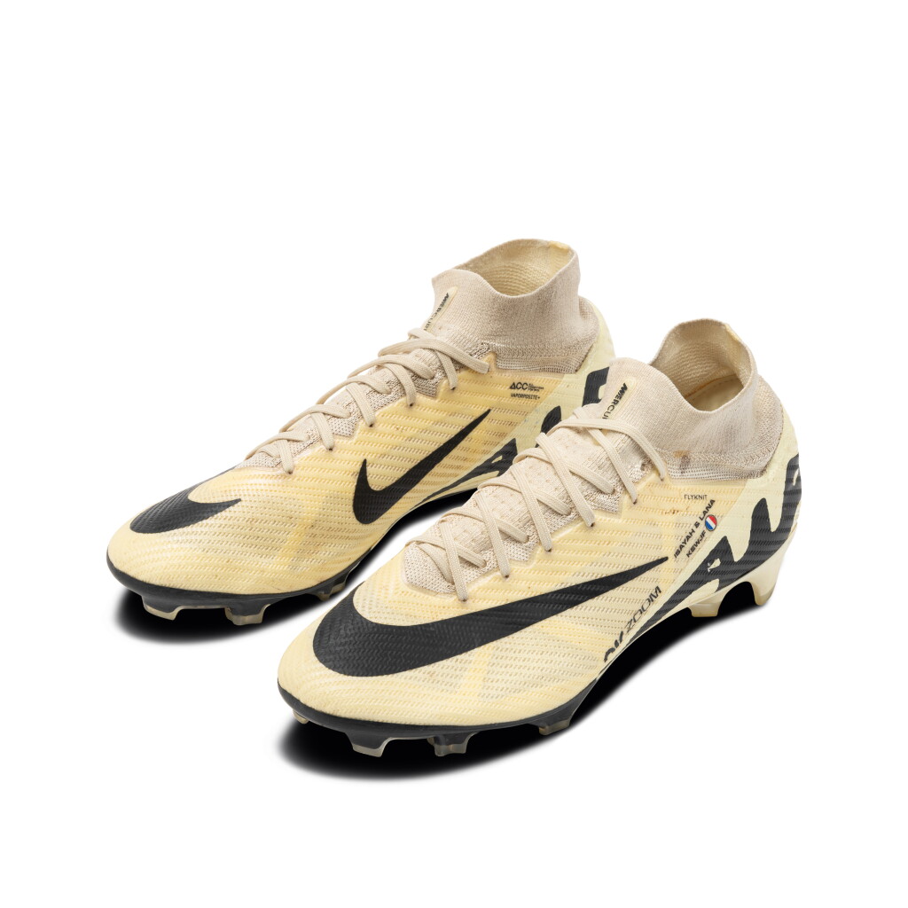 View full screen - View 1 of Lot 107. Kylian Mbappé Paris St Germain 2024 Coupe de France Match Worn Cleats.