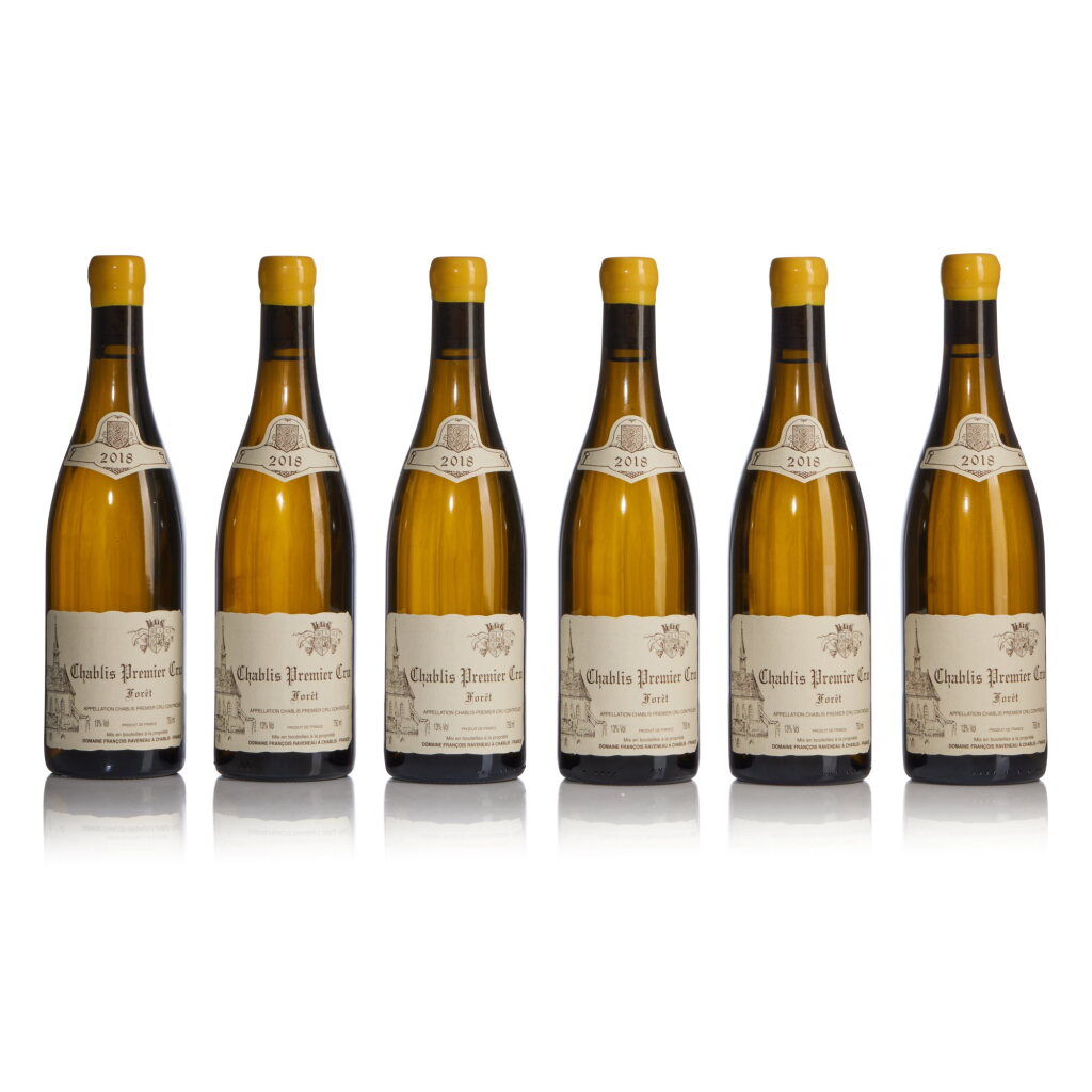 View full screen - View 1 of Lot 203. Chablis, Forêt 2018 Domaine Raveneau (6 BT).