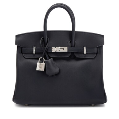 View full screen - View 1 of Lot 583. Caban Swift Birkin 25 Palladium Hardware, 2022.