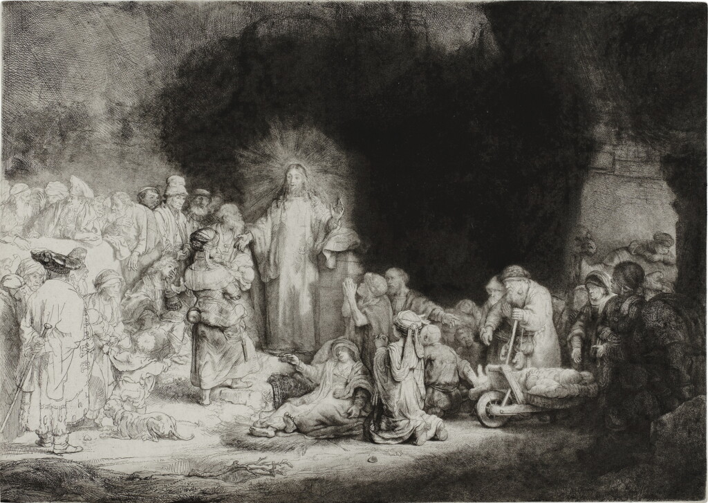 View full screen - View 1 of Lot 54. The Hundred Guilder Print (Bartsch, Hollstein 74; New Hollstein 239).
