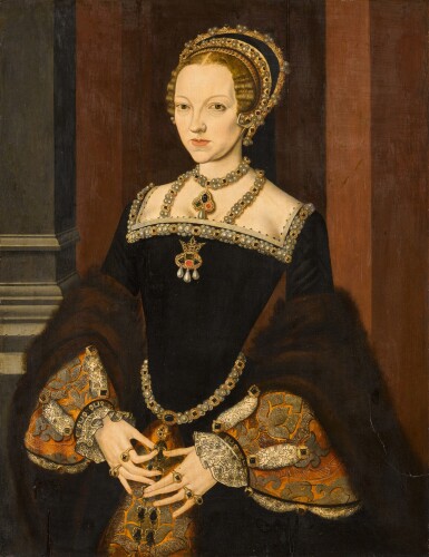 View full screen - View 1 of Lot 6. Portrait of Katherine Parr (1512–1548), Queen of England and Ireland.